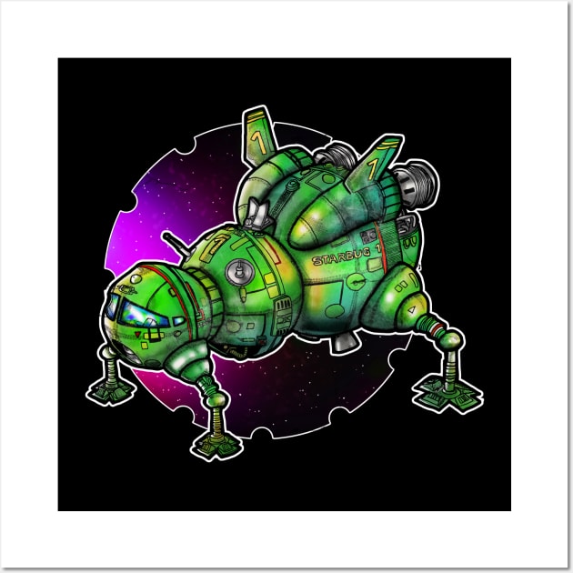 Red Dwarf Starbug Wall Art by Inking Imp